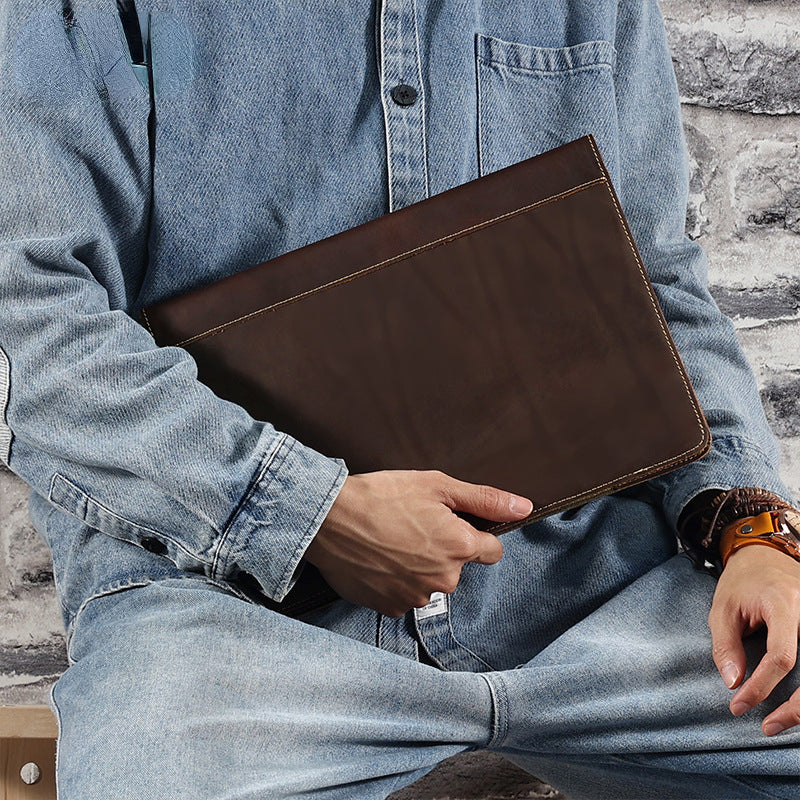 13.3" Mackbook Pro/air Leather Computer Protect Case 2117-laptop case-Coffee-Free Shipping Leatheretro