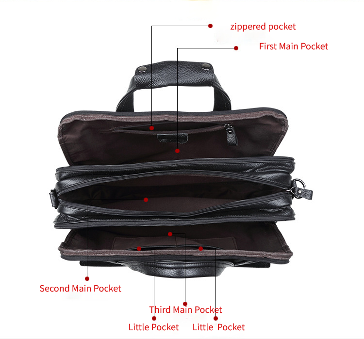 Vintage Men Leather Business Briefcases 15.6" Laptop J9912-Leather Briefcase-Green Oil Wax-Free Shipping Leatheretro