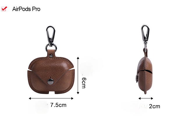 Vintage Leather Airpods Pro Protect Case J089-Leather Cases-Coffee-Free Shipping Leatheretro