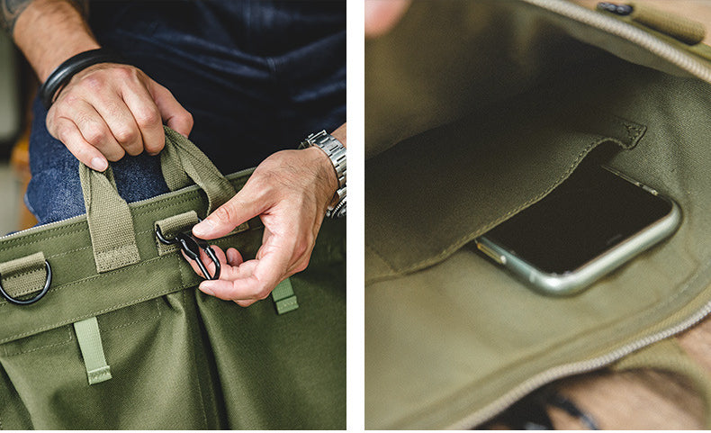 Designed Vintage Canvas Laptop Flyers Helmet Bag for Men-Handbags-Army Green-Free Shipping Leatheretro
