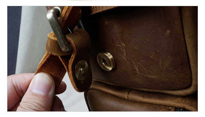 Distressed Leather Travel Briefcase B8058-Leather Briefcase-Brown-Free Shipping Leatheretro