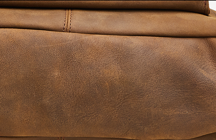 Brown 15.6" Vintage Leather Backpack J1224-Leather Backpack-Brown-Free Shipping Leatheretro