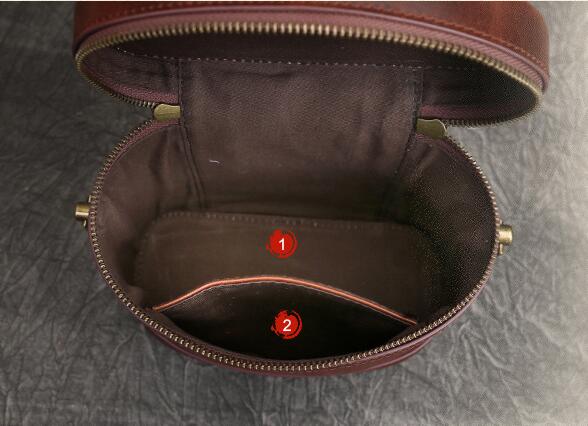 Casual Women Leather Shoulder Bucket Handbags 9182-Handbag & Wallet Accessories-Dark Brown-Free Shipping Leatheretro