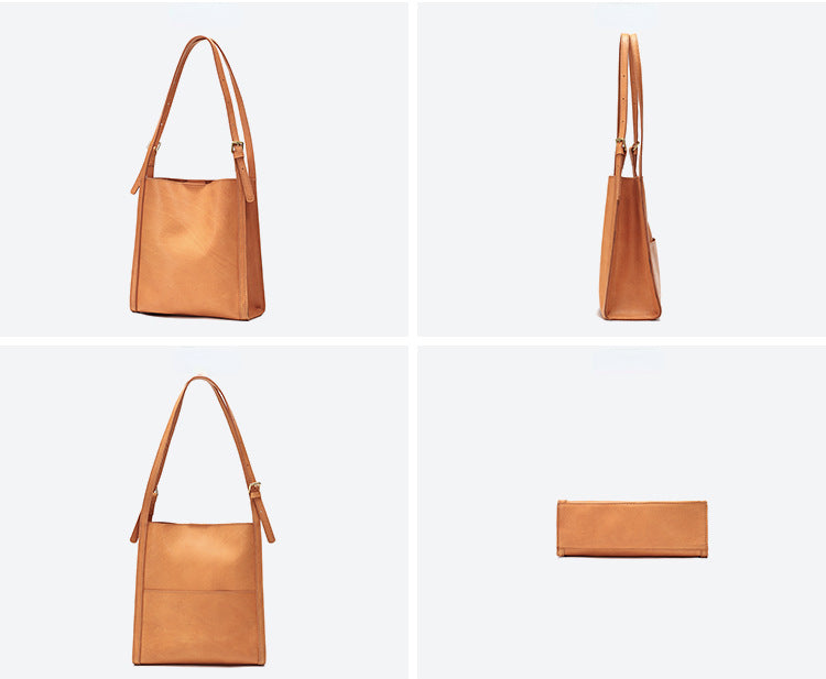 Vintage Large Storage Leather Tote Handbags 8906-Handbags-Brown-Free Shipping Leatheretro