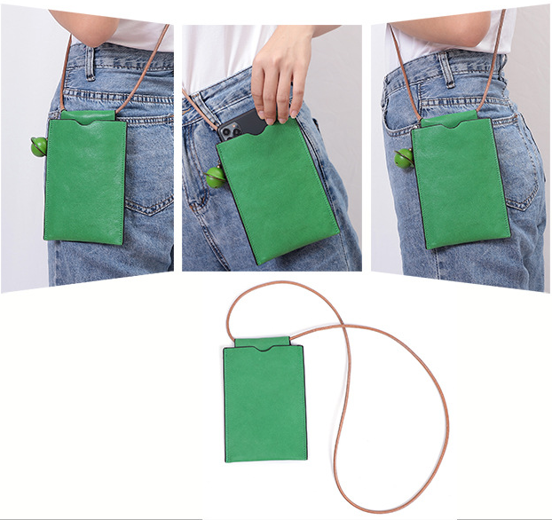 Retro Leather Women Crossbody Cellphoe Bag K101-Leather Women Bags-Brown-Free Shipping Leatheretro