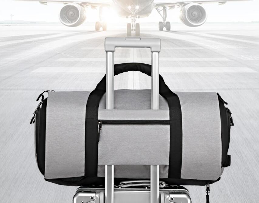 Waterprof Oxford Fabric Multifuctional Foldable Casual Traveling Bags 9209-Duffel Bags-Light Gray-Free Shipping Leatheretro