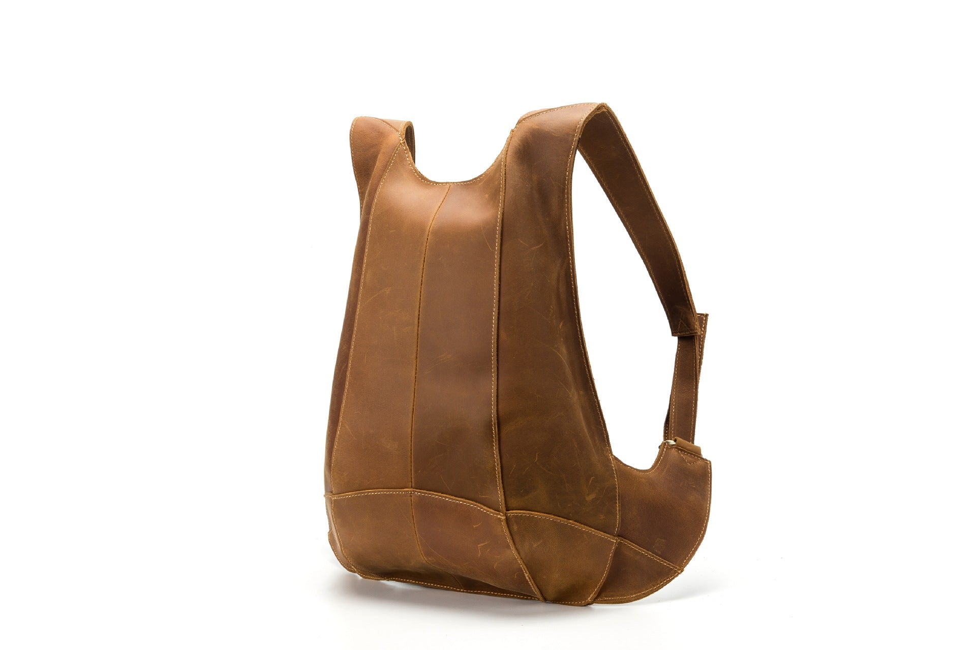 Simple Casual Cowhide Leather Backpack-Leather Backpack-Black-Free Shipping Leatheretro
