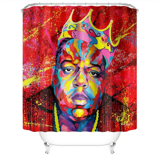 Color Man Fabric Shower Curtain For Bathroom-Shower Curtains-180×180cm Shower Curtain Only-Free Shipping Leatheretro