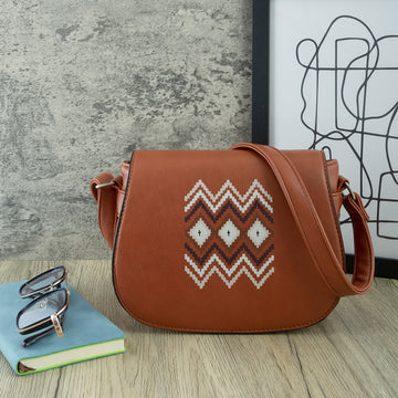 Vintage PU Crossbody Handbags for Women 242-Brown-Free Shipping Leatheretro